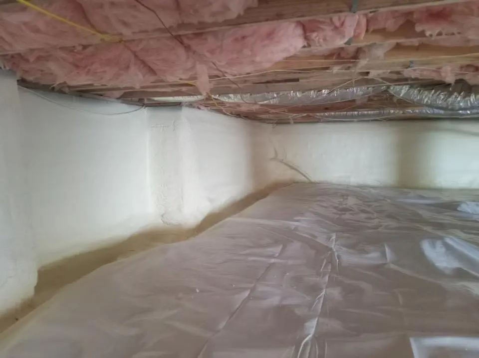 Crawl space encapsulation with closed-cell spray foam for Attic Insulation in Hidden Valley